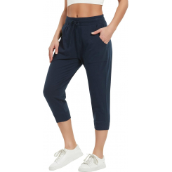 Женские укороченные спортивные брюки с карманами — комфорт на каждый день
