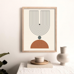 Абстрактный богемный настенный арт для гостиной 