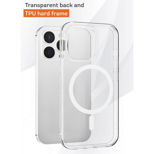 Тонкий защитный чехол для iPhone 13 Pro с поддержкой беспроводной зарядки для смартфонов – ультратонкий, прочный, эргономичный