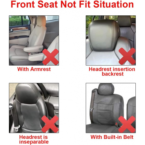Комплект универсальных чехлов для автомобильных сидений из полиэстера для 5-местного салона, с функцией разделения заднего ряда