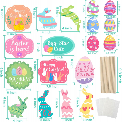 Набор фотобутафории для Пасхи — 18 больших элементов