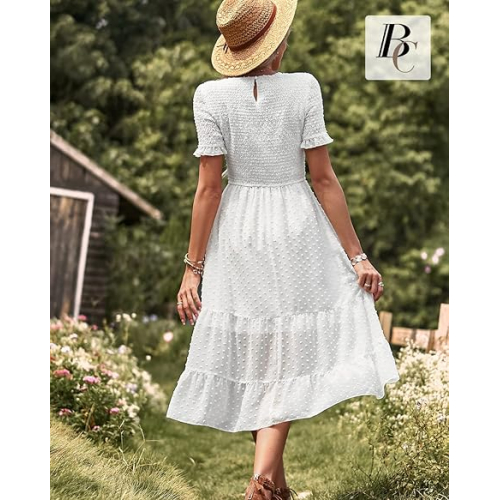 Элегантное платье, белое