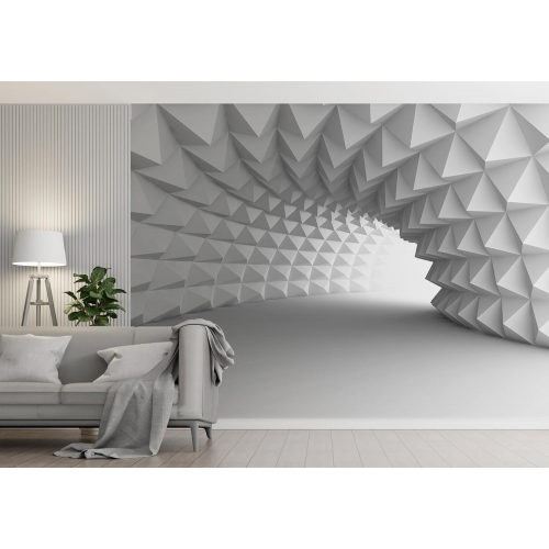 Объёмные 3D-обои с оптической иллюзией «Арочный туннель», 360*250