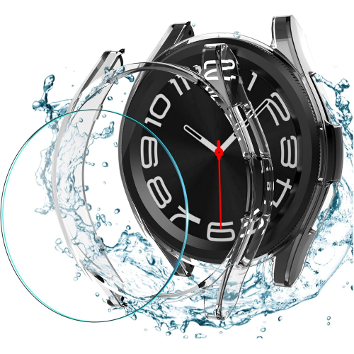 Защитный комплект для Samsung Galaxy Watch 6 Classic 43 мм – чехол и защитное стекло (2 в 1, 1 комплект)