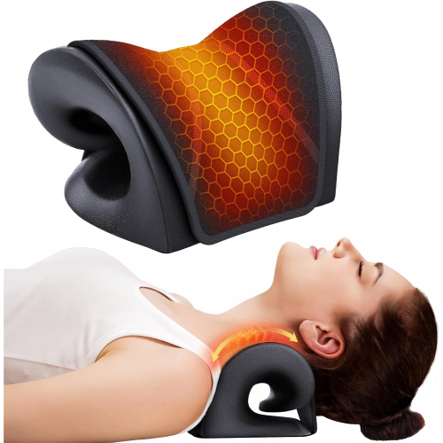 Растяжка для шеи с подогревом, черная