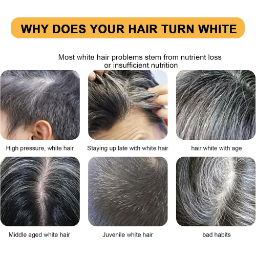 Gray Hair Reverse Soap – 3 в 1 для волос, бороды и бровей | Темно-коричневый цвет, полное покрытие седины, без химикатов