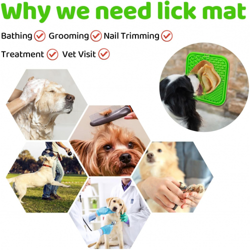 Медленная кормушка для собак с текстурированной лизательной матой — успокаивающая игрушка и инструмент для контроля порций
