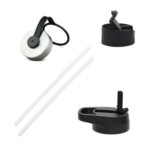 Термобутылка Iron Flask из нержавеющей стали с тремя крышками, объём — 414 мл