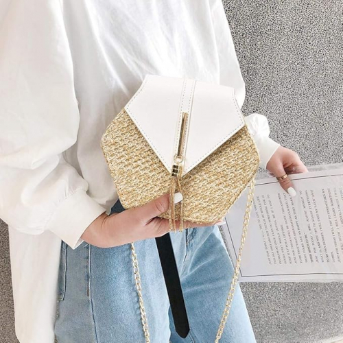 Сумка через плечо из ротанга