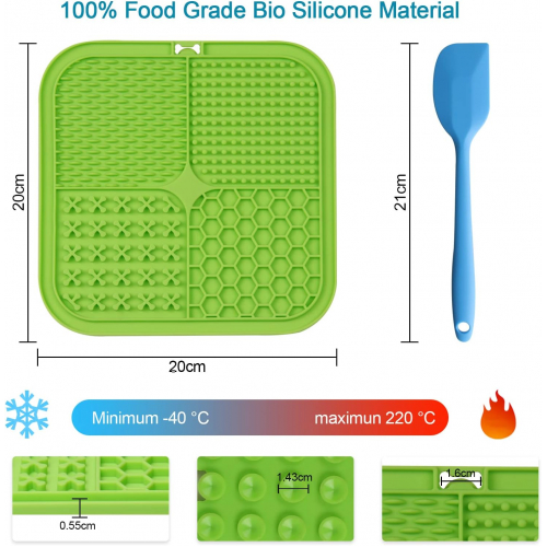 Медленная кормушка для собак с текстурированной лизательной матой — успокаивающая игрушка и инструмент для контроля порций