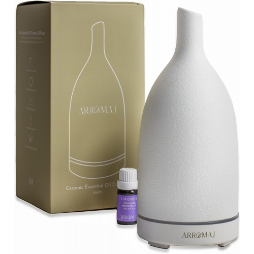 Керамический диффузор для эфирных масел с бонусным маслом — элегантное дополнение для вашего дома, 100мл