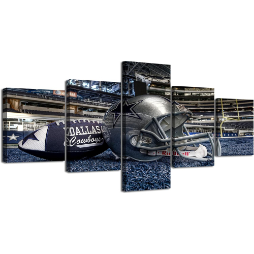 Вдохновляющее спортивное настенное искусство из 5 частей, футбольный плакат
