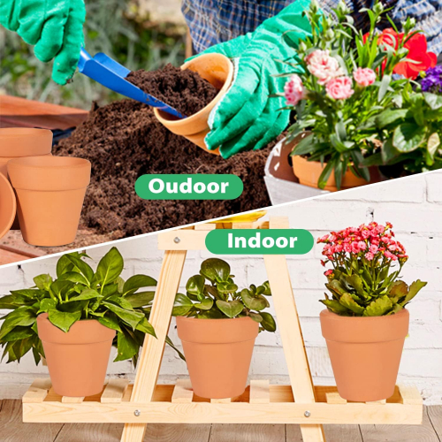 Миниатюрные глиняные горшки для растений, с дренажными отверстиями, для суккулентов и кактусов, 1шт