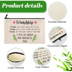 Косметичка с надписью – подарок для подруги