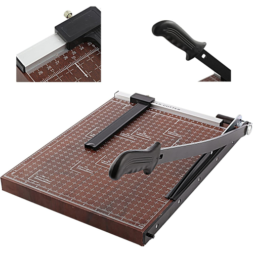 Универсальный бумажный резак с регулируемым направляющим и безопасным лезвием