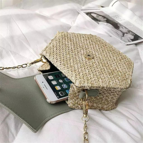 Сумка через плечо из ротанга