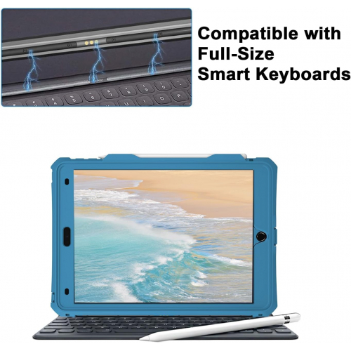 Противоударный водонепроницаемый чехол с подставкой и ремнём для iPad 7-го, 8-го и 9-го (2019–2024)