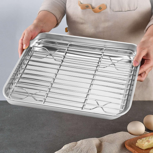 Форма для выпечки из нержавеющей стали с решеткой для охлаждения