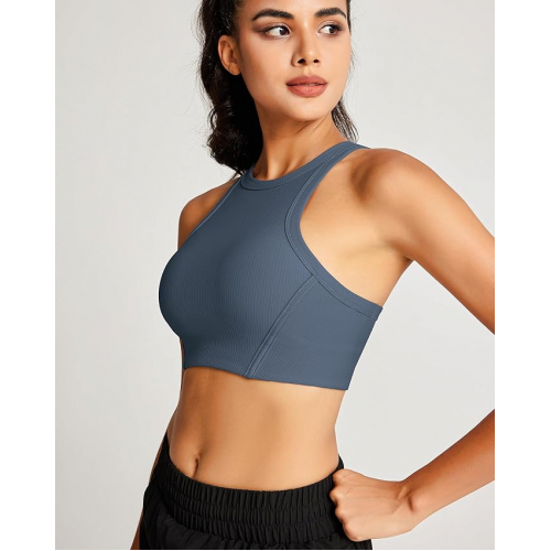 Спортивный топ с вырезом и съёмными чашечками