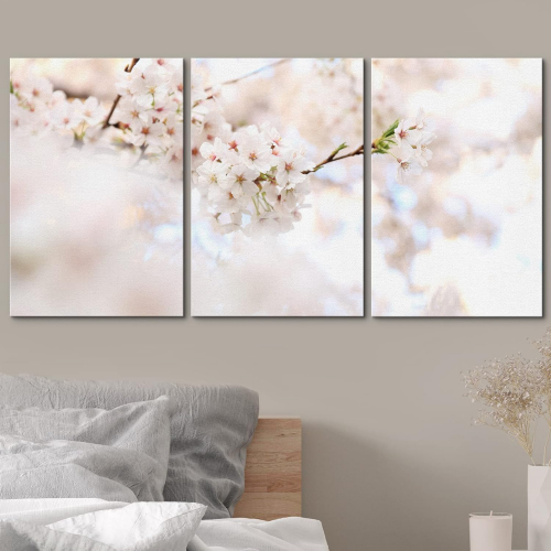 Набор картин на холсте (3 штуки) — высококачественная печатная графика для интерьера