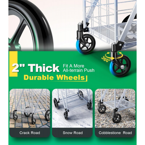 Многофункциональная складная тележка с усиленной конструкцией и улучшенной маневренностью