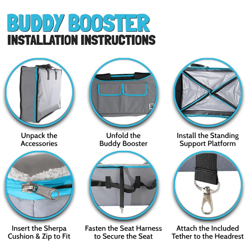 Автолюлька для собаки WeGo Doggo Buddy Booster