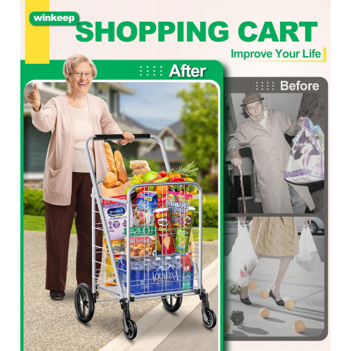 Многофункциональная складная тележка с усиленной конструкцией и улучшенной маневренностью