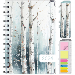 Планер 2024 с твердым переплетом "Cold Forest", А5