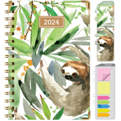 Планер 2024 с твердым переплетом "Sloth" (11/2023 — 12/2024), А4