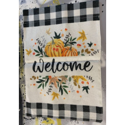 Двойное полотенце, тыква