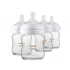 Philips Avent Стеклянная детская бутылочка Natural с соской (4шт)