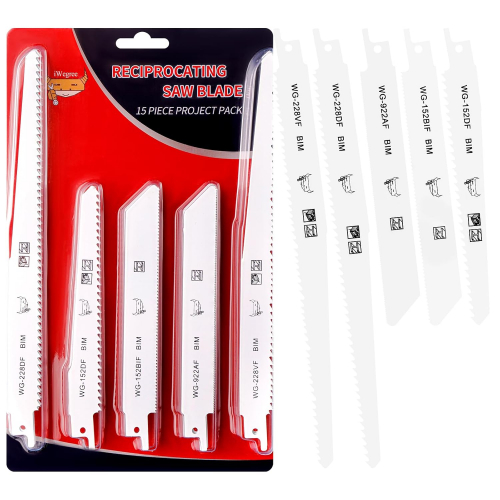 Набор из 15 пильных полотен для сабельной пилы