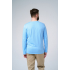 Мужской голубой лонгслив 