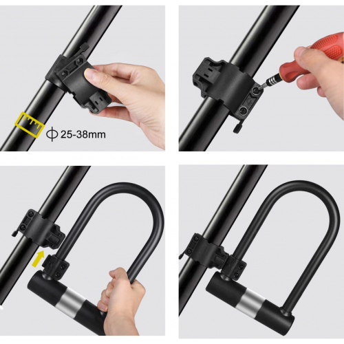 Большой велосипедный U-образный замок keabys