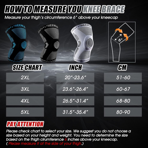 Коленный Бандаж Neenca Plus Size От Боли В Колене,