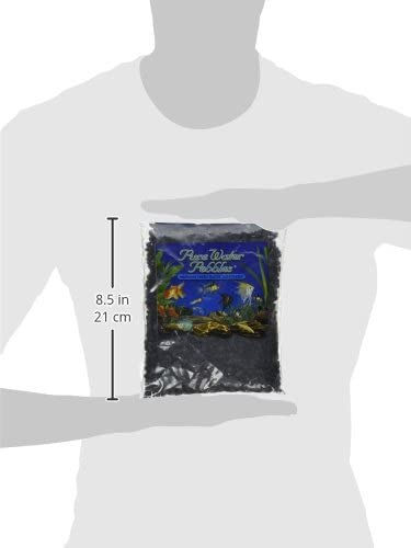 Аквариумный гравий Pure Water Pebbles, угольно-черный