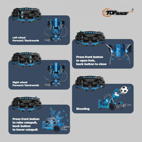 Радиоуправляемый робот-катапульта Top Race 2.4G с дистанционным управлением