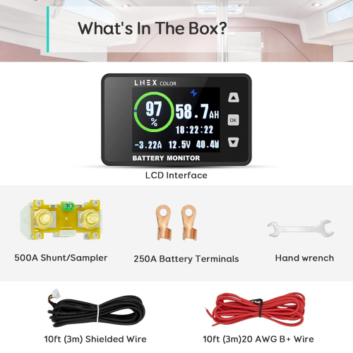 Монитор шунта аккумулятора 500 А