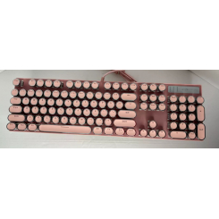 Игровая клавиатура MK Storm — розовая, проводная, с подсветкой