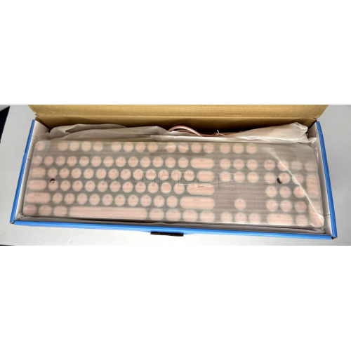 Игровая клавиатура MK Storm — розовая, проводная, с подсветкой