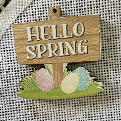 Деревянный пасхальный декор, привет весна