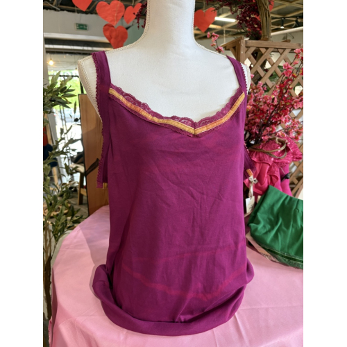 Майка на бретельках, фиолетовая