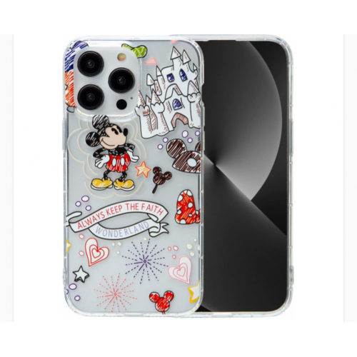 Прозрачный чехол iFiLOVE с мультяшным замком для iPhone 15 Pro Max — мягкий TPU-чехол с детским дизайном