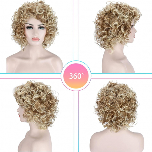 Kalyss короткий вьющийся парик