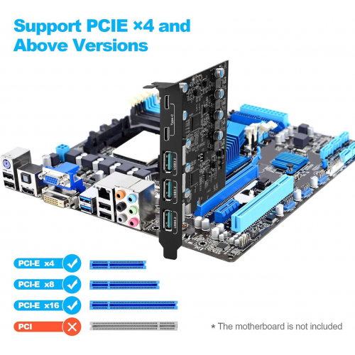 Карта PCIe - USB 3.2/3.1 Gen 2