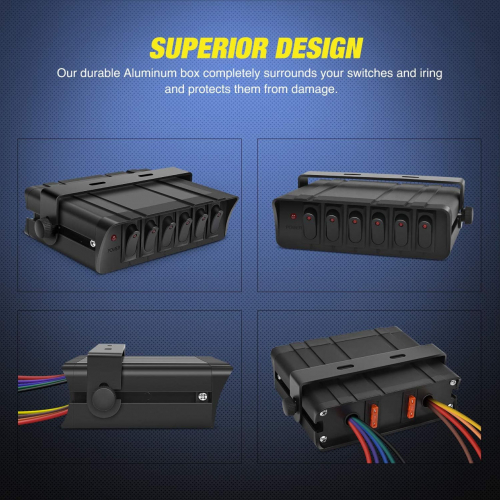 6-клавишный кулисный переключатель SPST