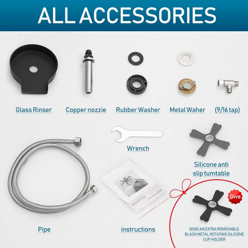 Ополаскиватель для стекла для кухонной мойки yamaro