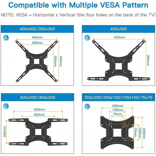 Настенное крепление для ТВ-монитора Pipishell Full Motion PISF1