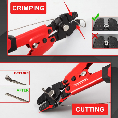 Leontool рыболовные обжимные клещи с кусачками