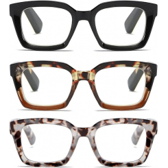 Очки для чтения в стиле Опры с квадратной оправой +2.75